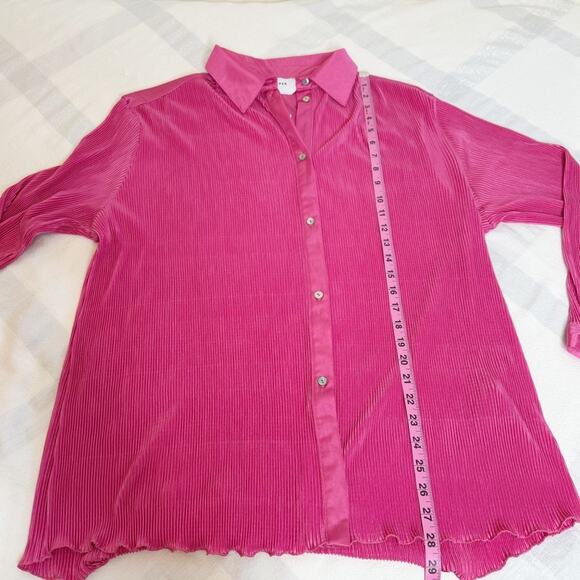 Sleeper Origami Pajamas Top Hot Pink Size S NWT - Picture 7 of 12